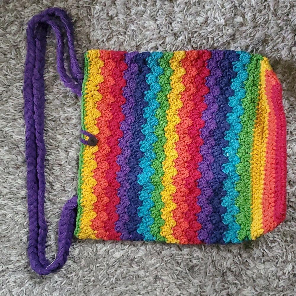 100% cotton Rainbow purse from Nepal